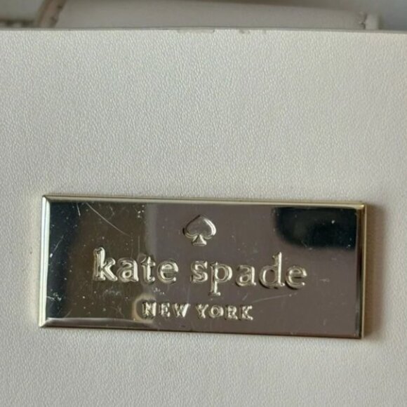 Kate Spade Arbour Hill Leather Cream Blue Bag - Picture 8 of 9